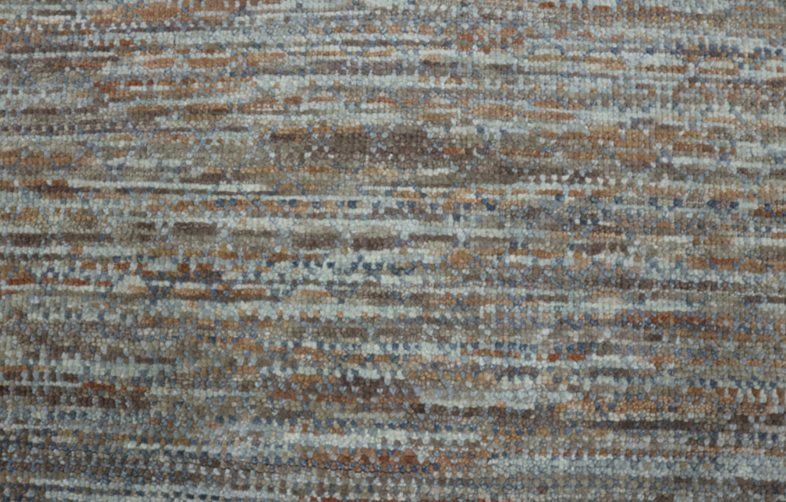 De Munk Carpets Allora Amore karpet met blauwgrijs en bruin dessin