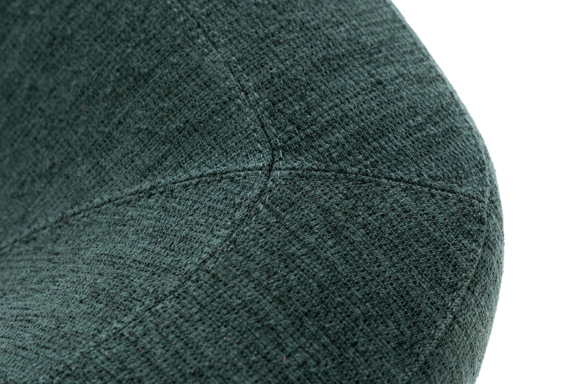 Leolux Flint Divan Large detail siernaad groene stof